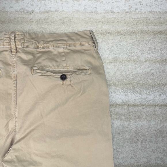 American Eagle Khakis Pants Tan Slim Fit Flat Front - Picture 3 of 4